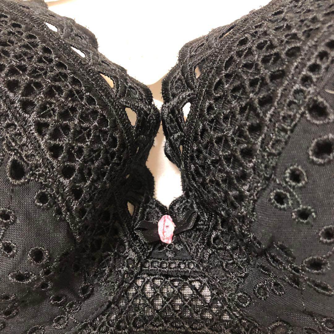 日本未発売】 ブラジャーショーツセット ⑤Lejaby ブラック D85