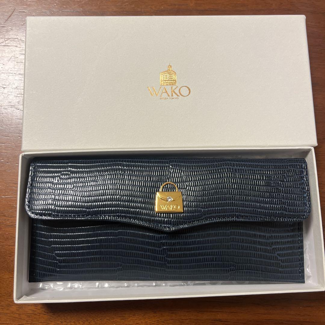 未使用）WAKO 財布 ネイビー 0540094865