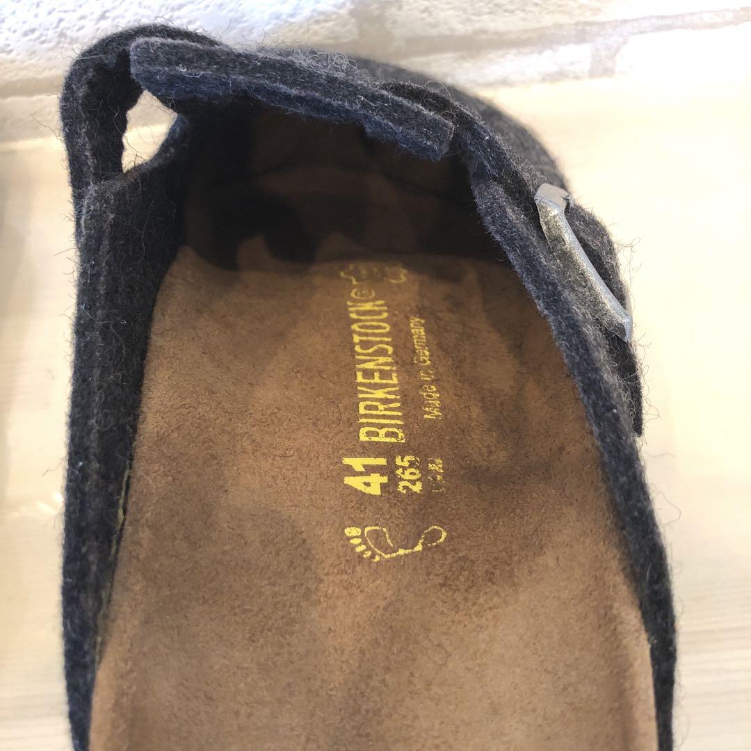 【美品】ビルケンシュトックボストンBIRKENSTOCK サンダル　グレー