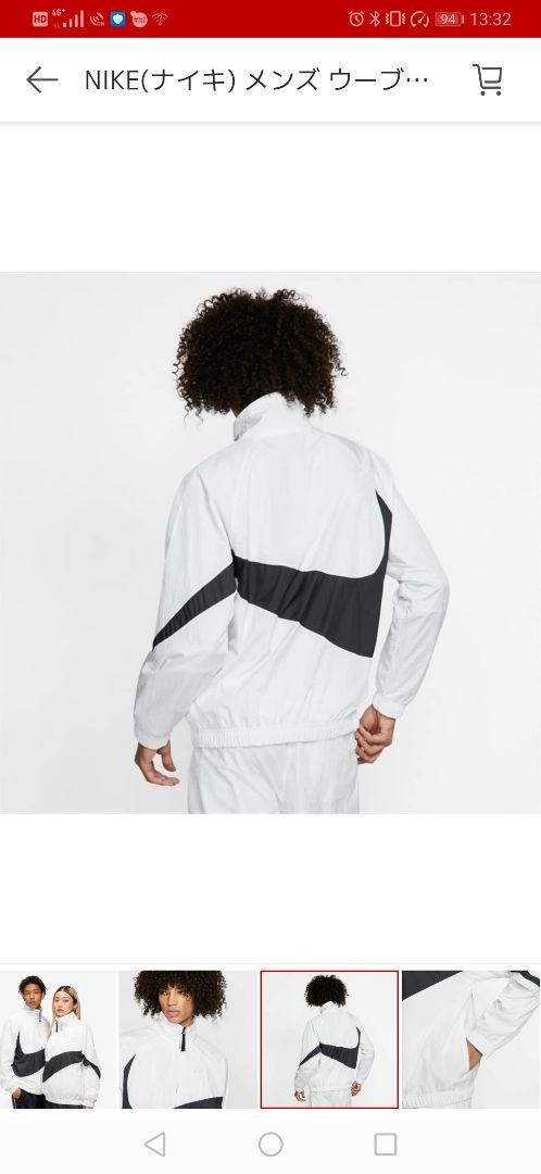 38新品 NIKE ウーブンジャケット ビッグスウッシュ ナイロントップス L