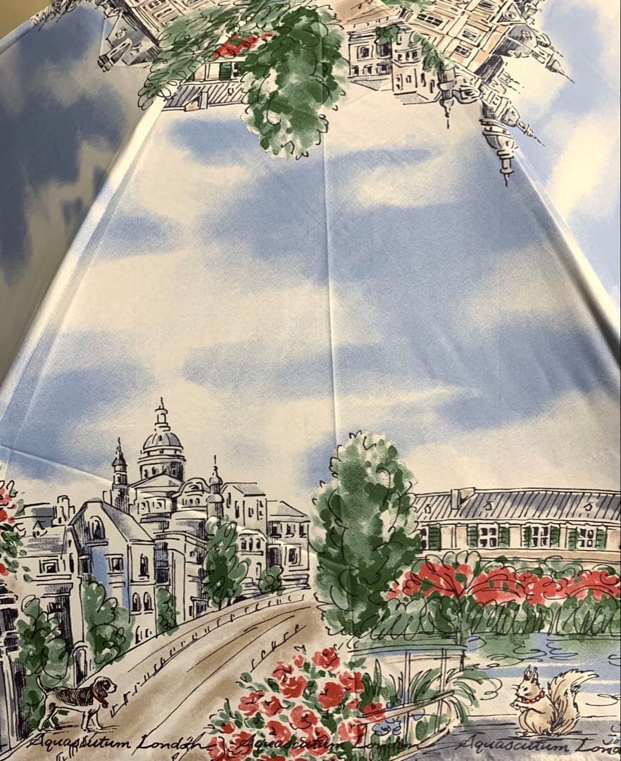 Aquascutum 晴雨兼用折りたたみ傘　アクアスキュータム