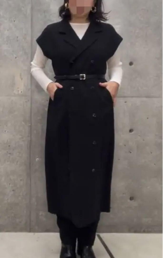✨スタイルデリ✨ジレ型ダブル合わせワンピース 01 ベスト styledeli