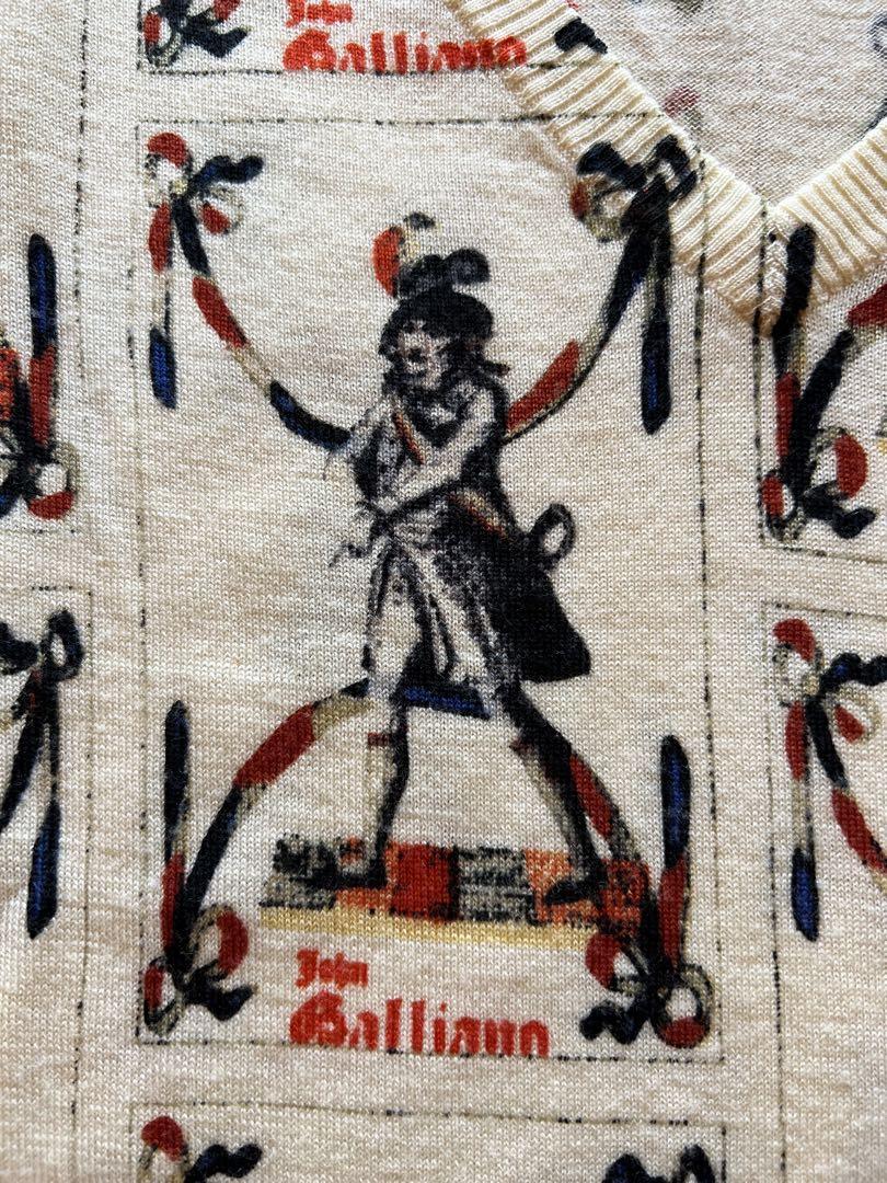 \"美品＆希少\"John Galliano ジョンガリアーノ　ナポレオンニットS