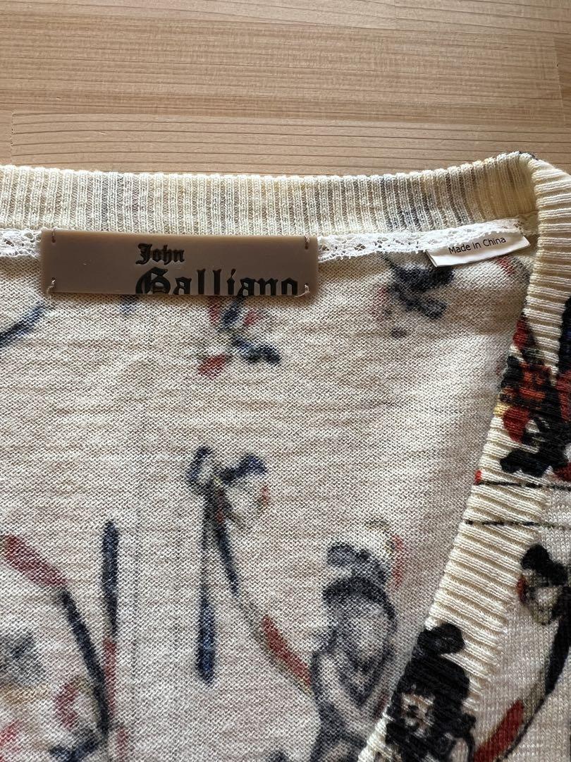 \"美品＆希少\"John Galliano ジョンガリアーノ　ナポレオンニットS