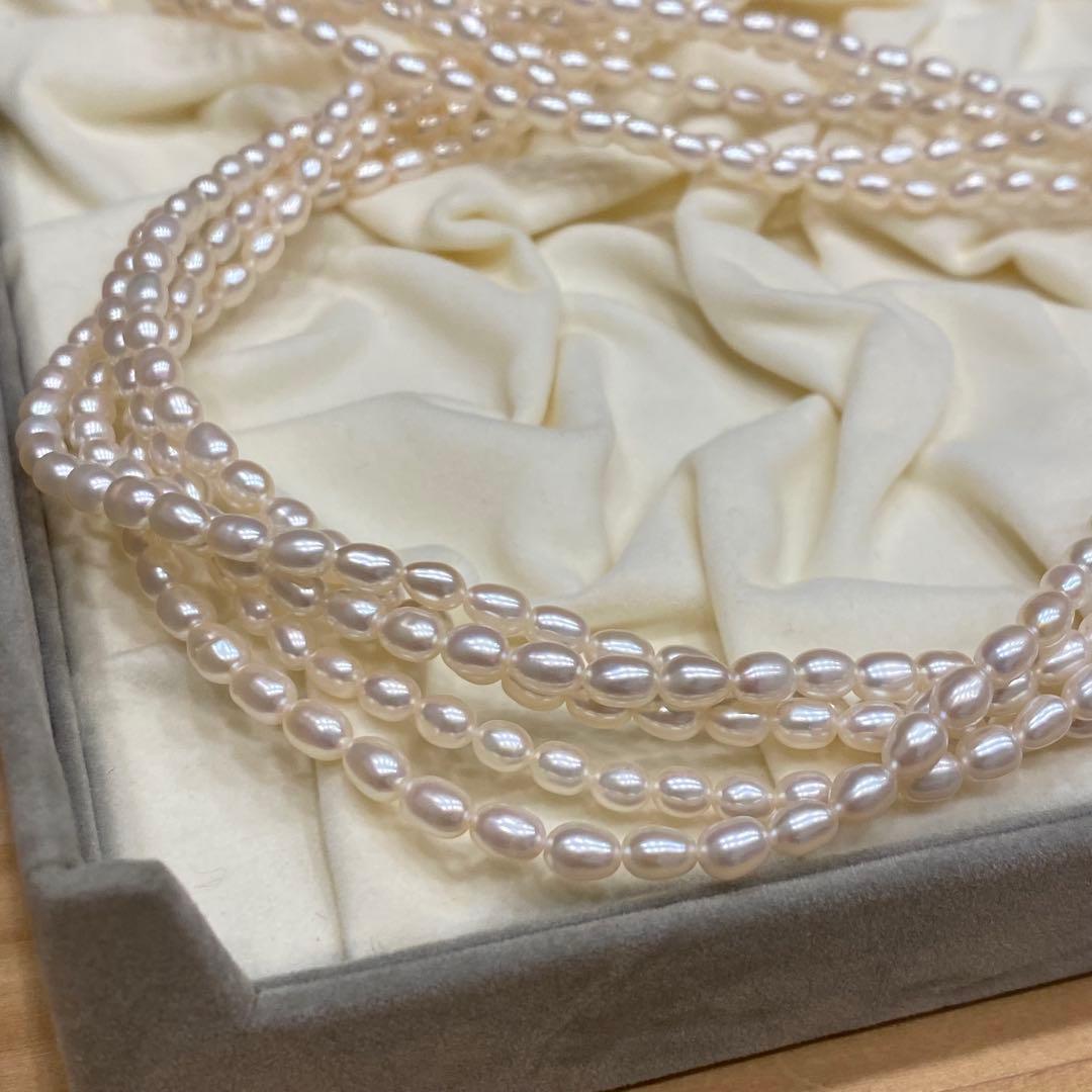 新品 未使用 TASAKI SHINJU 5連 ベビーパールネックレス シルバー