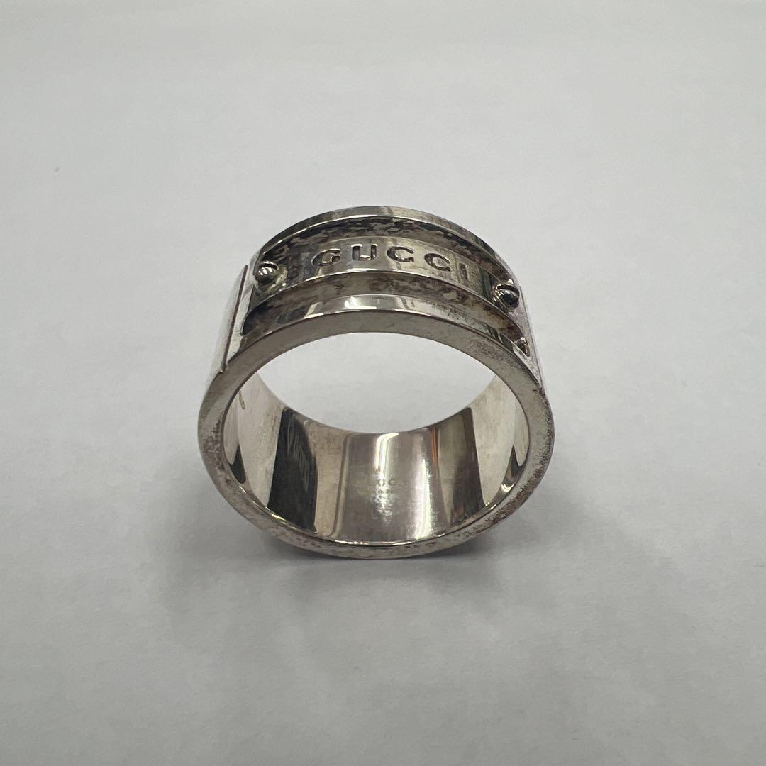 GUCCI グッチ ロゴヴィスリング SV925 指輪 22号