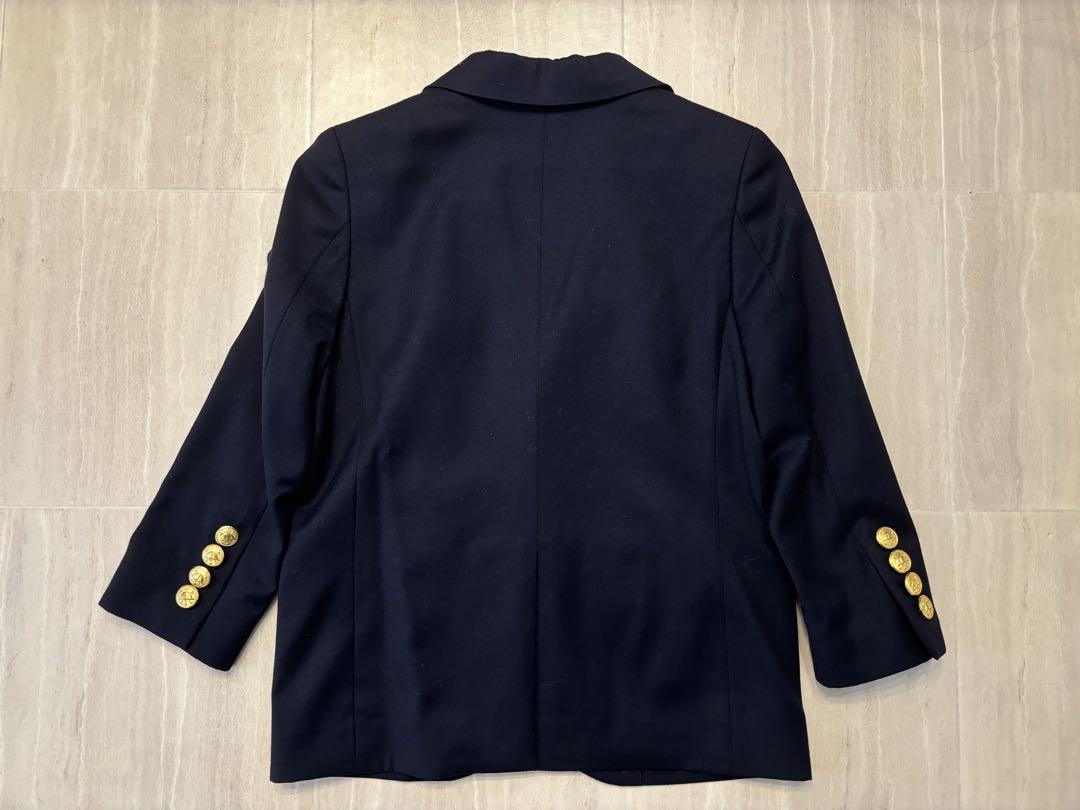 【クリーニング済】ポロラルフローレン　紺ブレザー　110cm