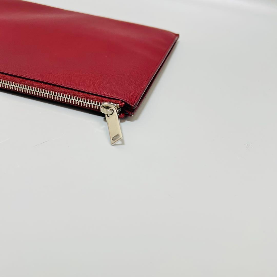 SAINTLAURENT サンローラン クラッチバッグ セカンドバッグ レッド