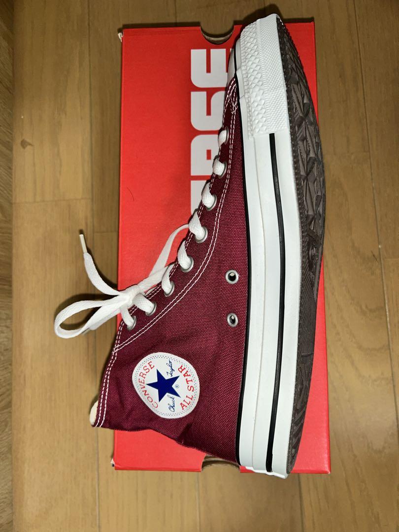 Converse バーガンディ ハイカットスニーカー