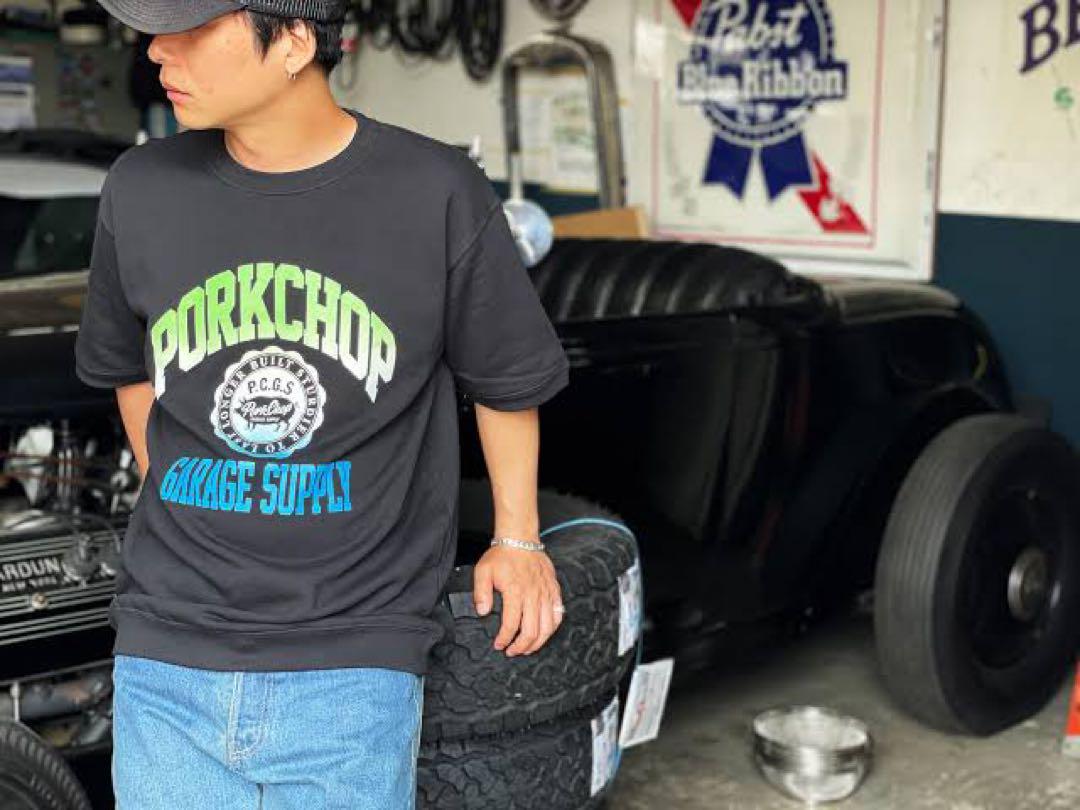 トップス PORKCHOP 2nd COLLEGE SS SWEAT