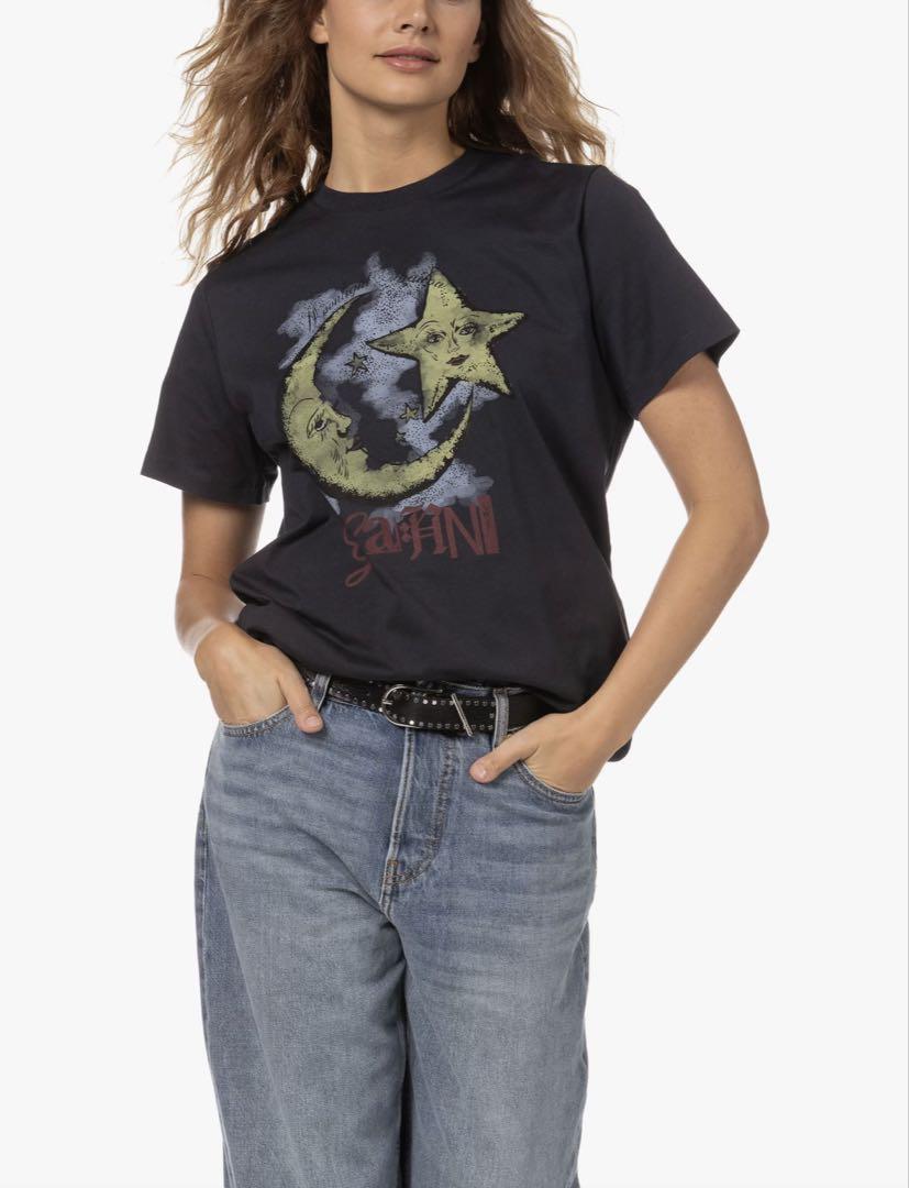 GAMINI 月と星 グラフィックTシャツ