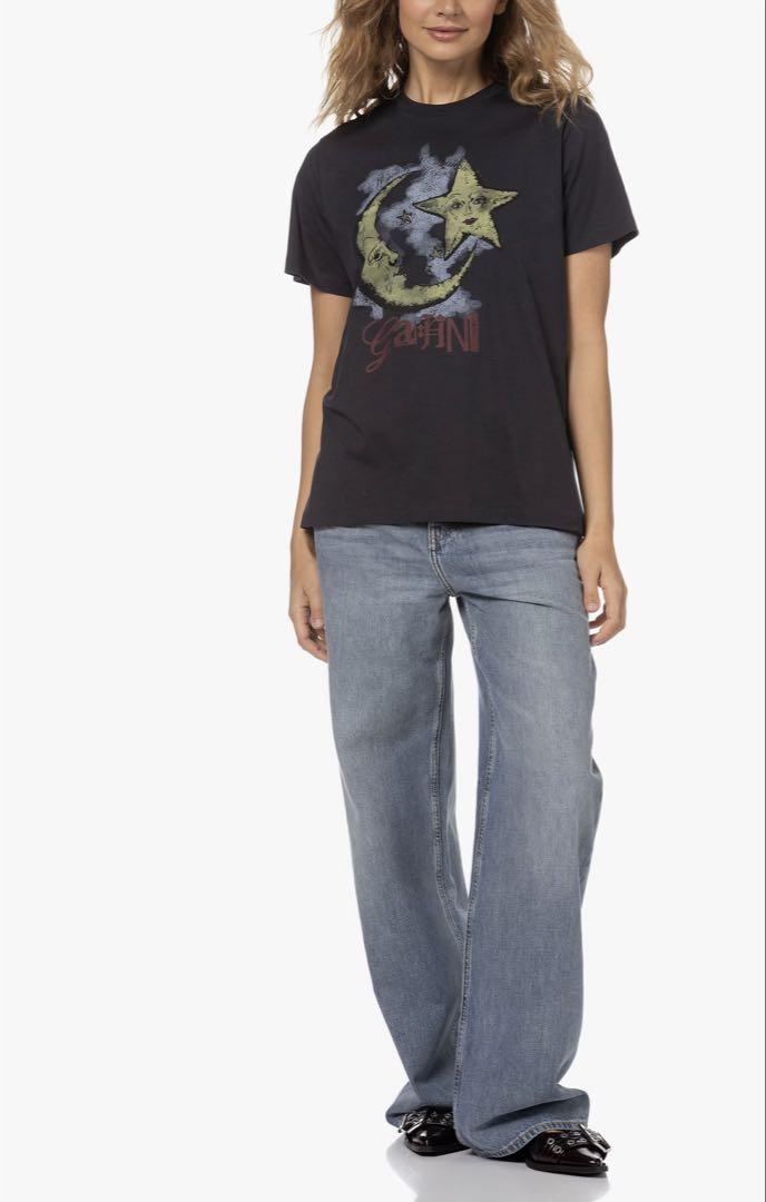 GAMINI 月と星 グラフィックTシャツ