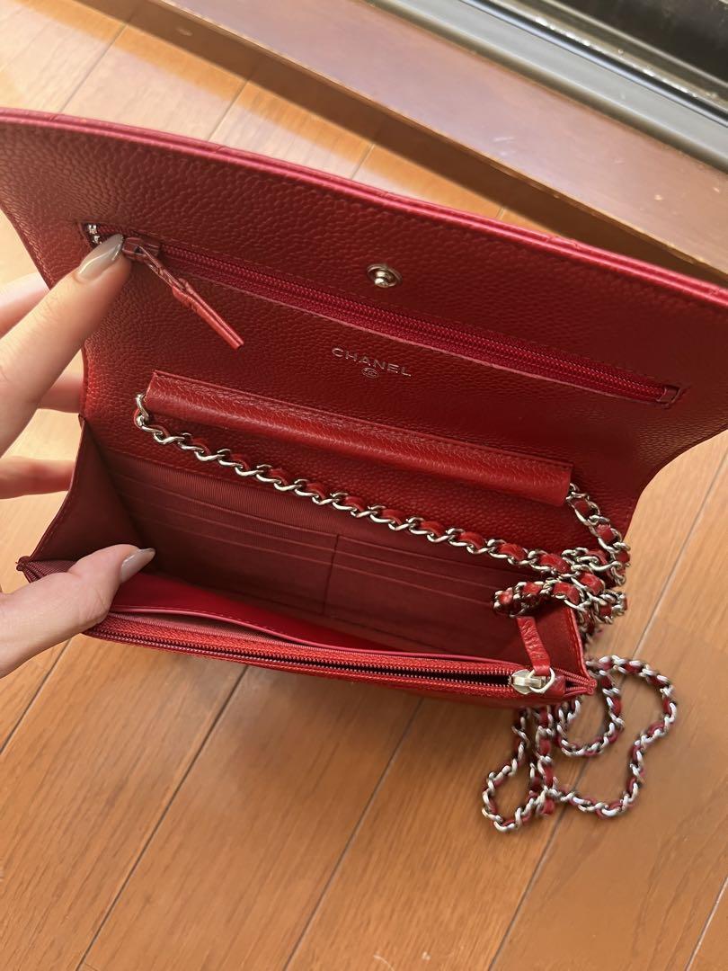 CHANEL タイムレスクラシック チェーンウォレット キャビアスキン CHANEL タイムレスクラシック チェーンウォレット キャビアスキン