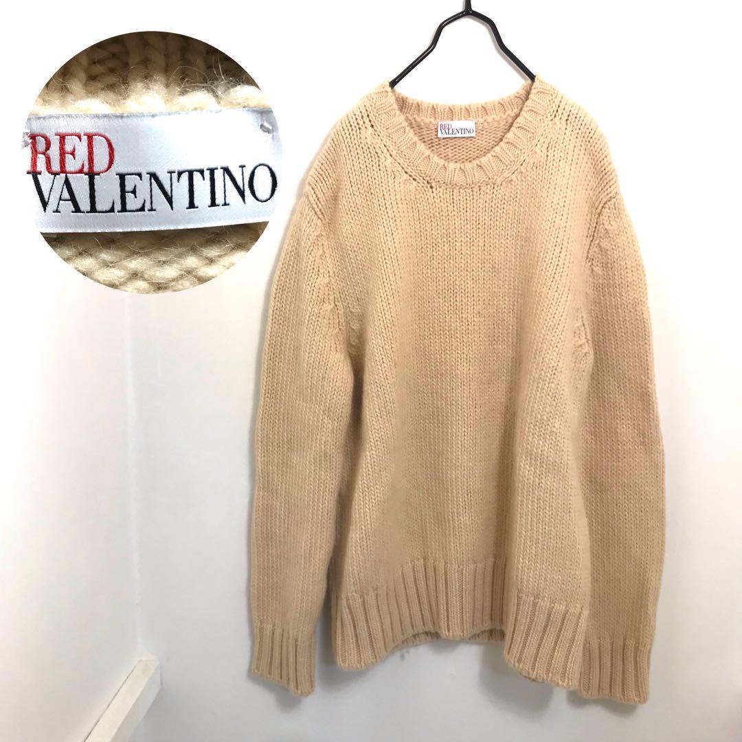 RED VALENTINO レッドバレンチノ　セーター　クリーム　長袖素材ウール