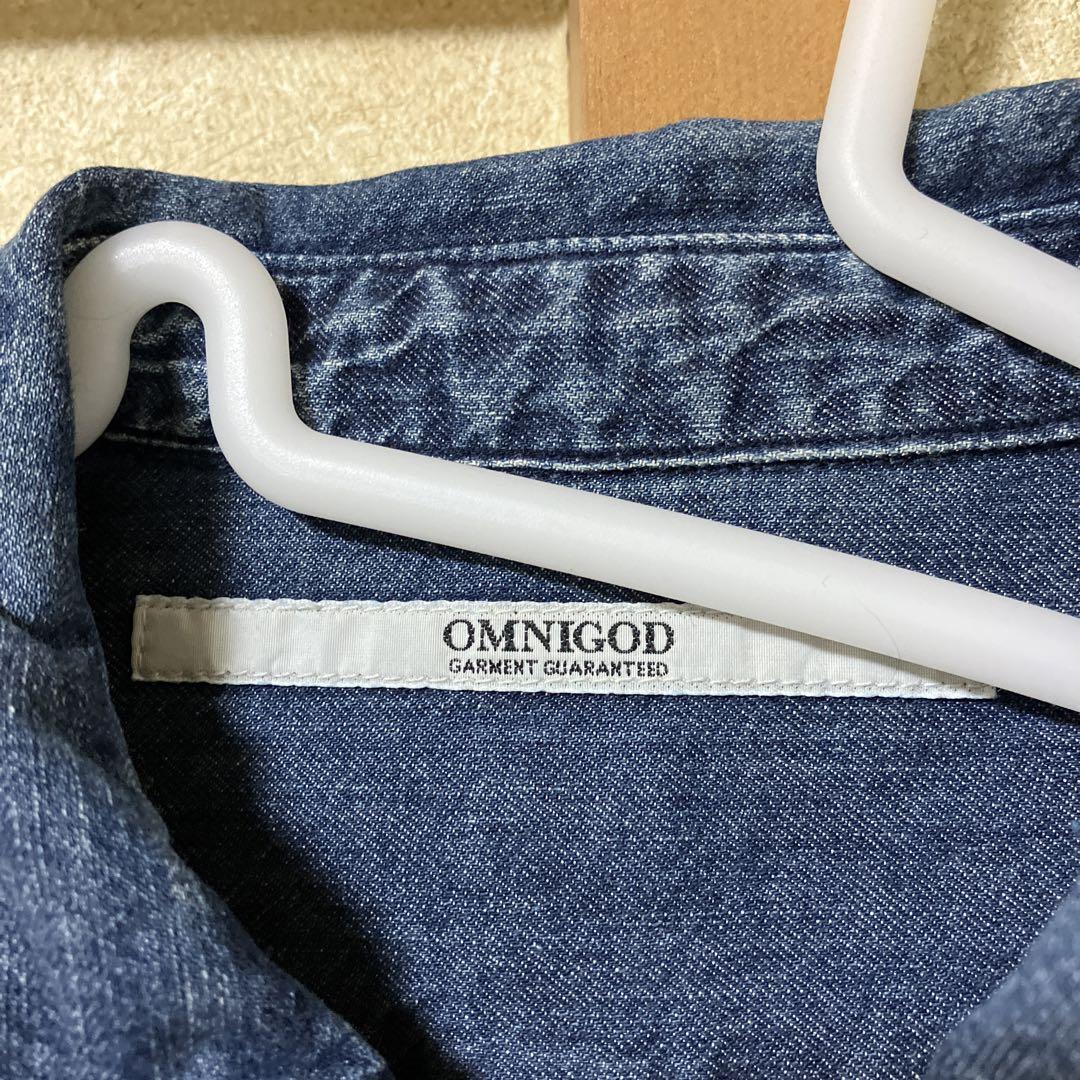 OMNIGOD デニムシャツワンピース コート FREEサイズ - メルカリ