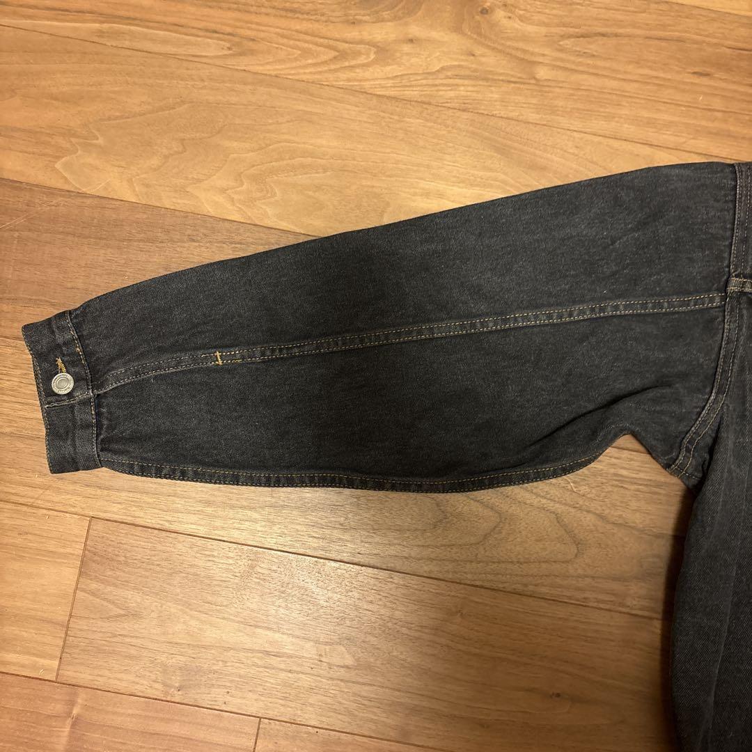 ジャケット・アウター 80's yarn dyed black denim tracker JKT