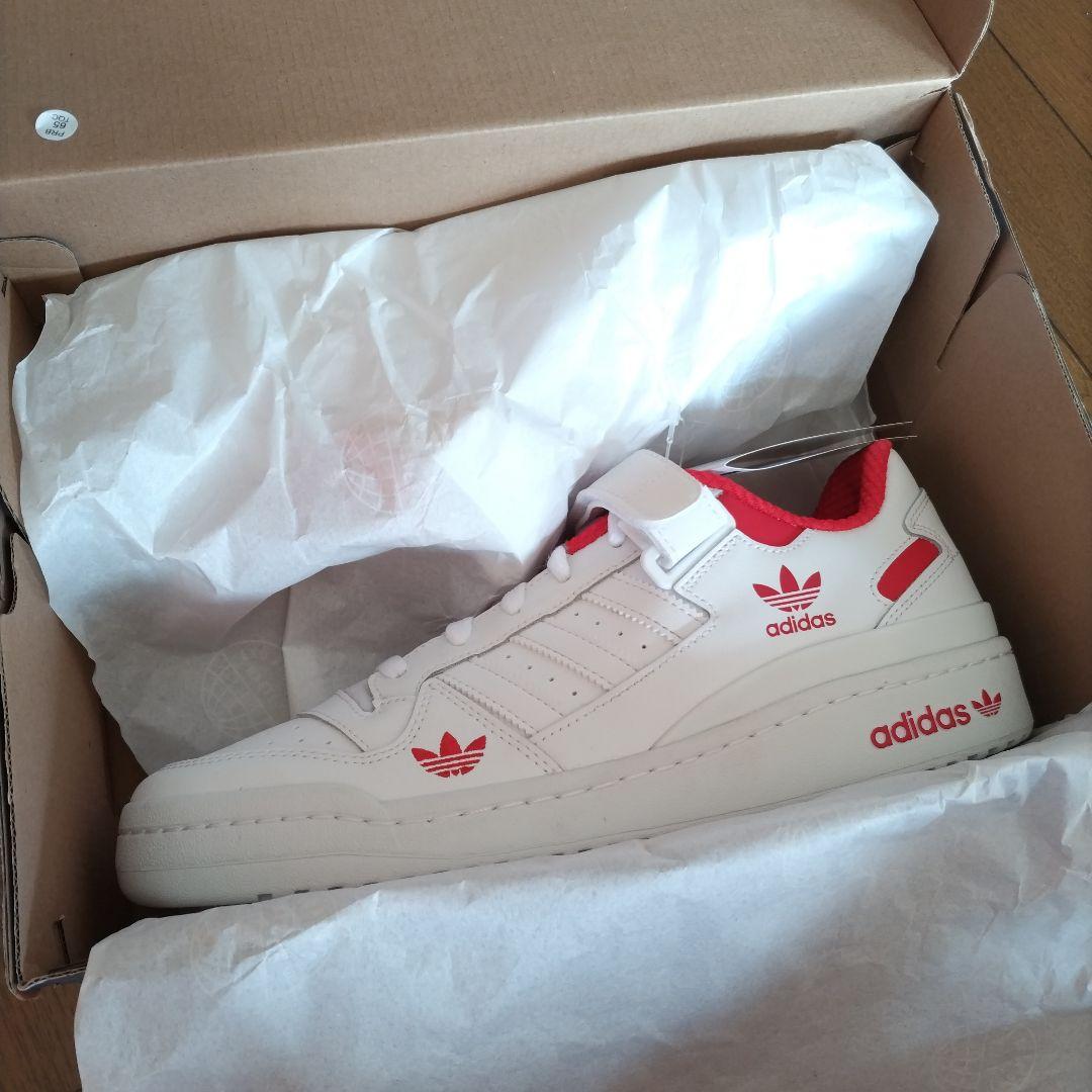 adidas Forum Low 'Cloud White Red' スニーカー