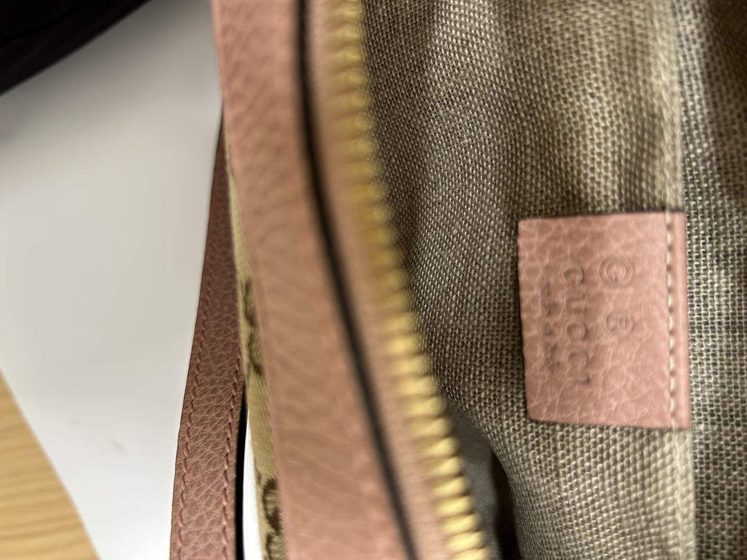 グッチ GUCCI カメラバッグ ショルダーバッグ ピンク GG柄