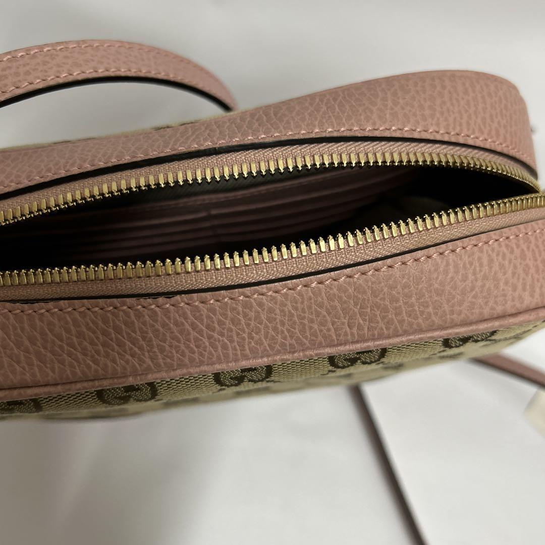 グッチ GUCCI カメラバッグ ショルダーバッグ ピンク GG柄