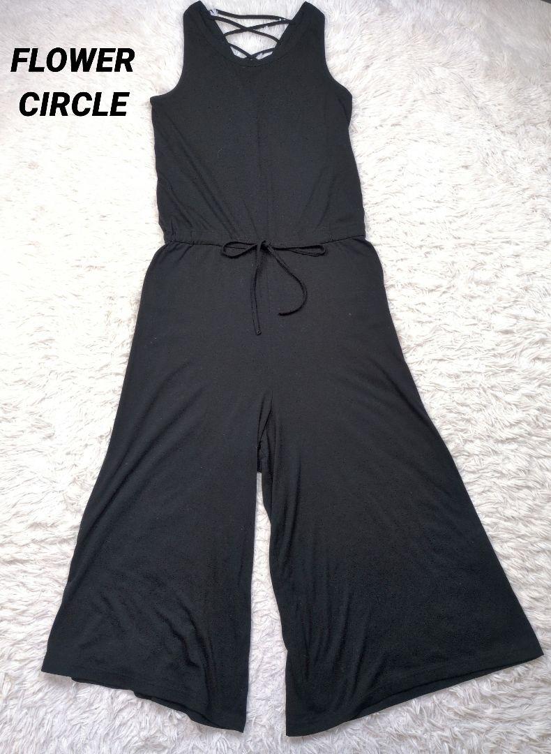 FLOWER CIRCLE オールインワン ノースリーブ レースアップ 編み上げ