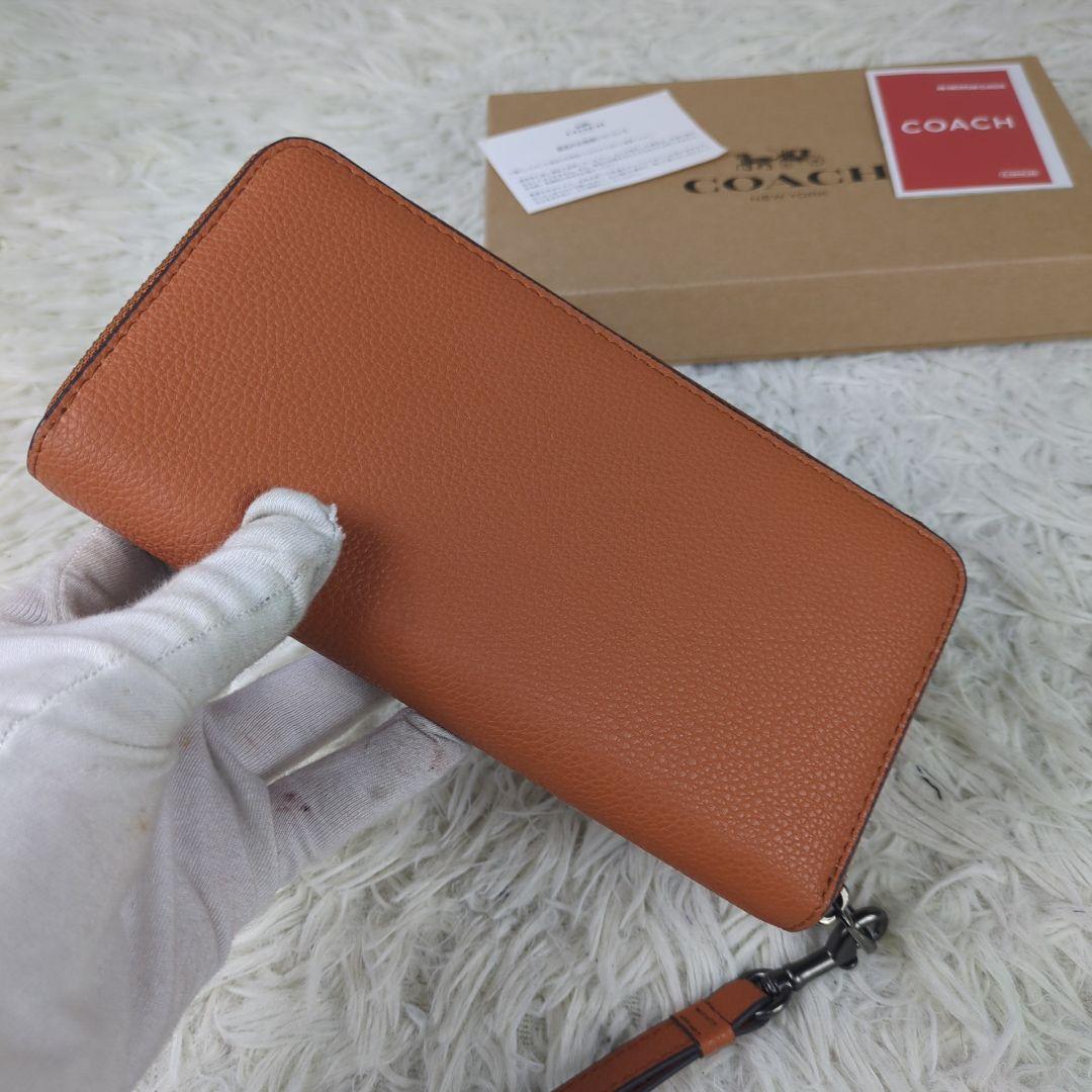 【COACH／コーチ】長財布　ラウンドファスナー　レザー　極美品
