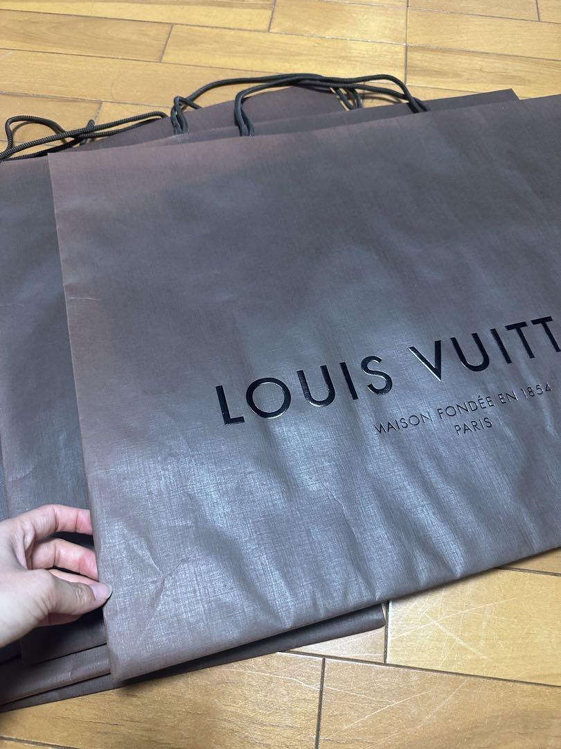 LOUIS VUITTON 】ショッパー 5枚セット 茶色45×59まち26 - メルカリ