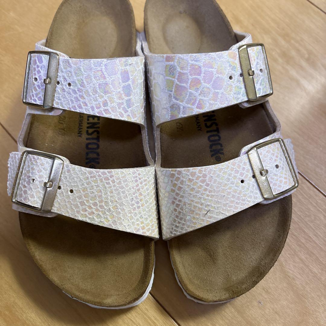 【シンプル♪】BIRKENSTOCK ダブル ストラップ サンダル BIRKENSTOCK ダブルストラップサンダル 37 - メルカリ