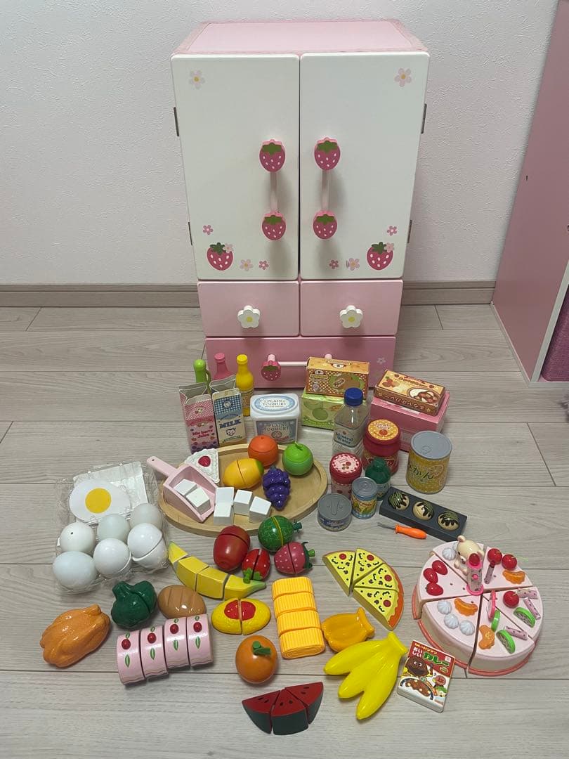 マザーガーデン 木製 野いちご 冷蔵庫 おままごとセットmother garden