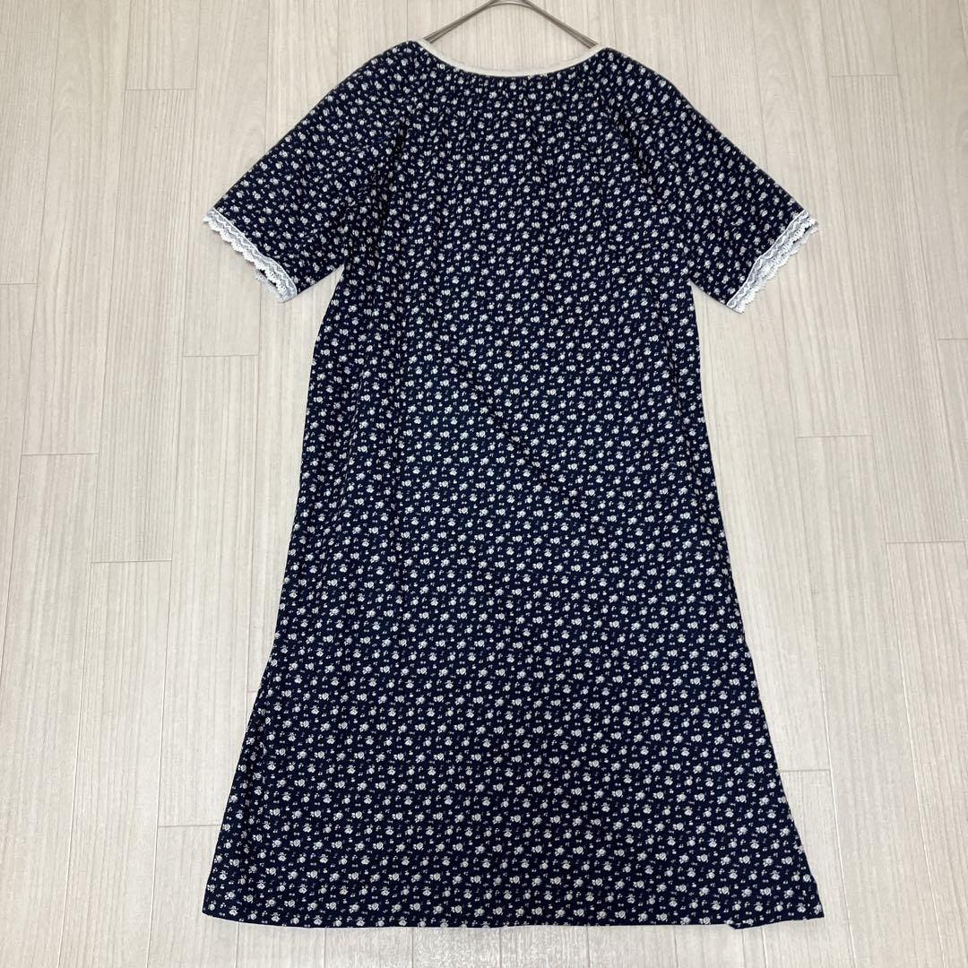 ☆ NARUE ナルエー 花柄 シャツ ワンピース ルームウェア パジャマ