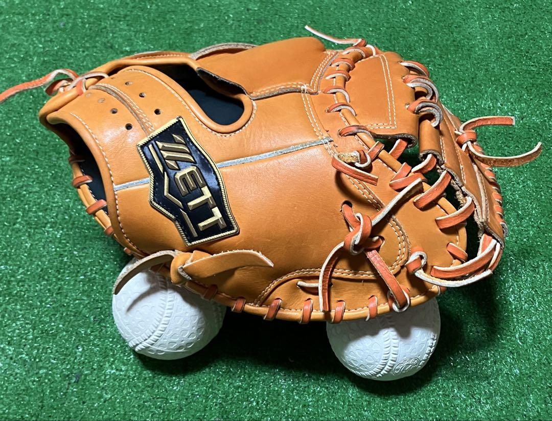 軟式 少年野球 キャッチャーミット ゼット ZETT ネオステイタス オレンジ