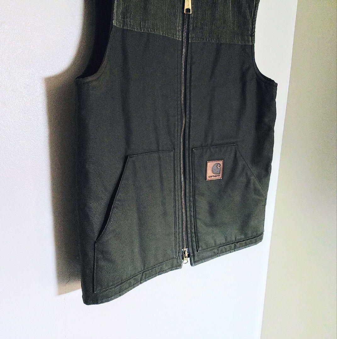 ✨今だけ価格✨⬛Carhartt オリーブグリーン ダックベスト