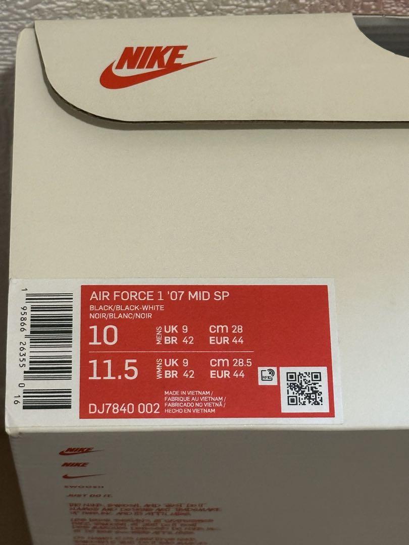 Stussy Nike Air Force 1 Mid 28.0cm 付属品完備