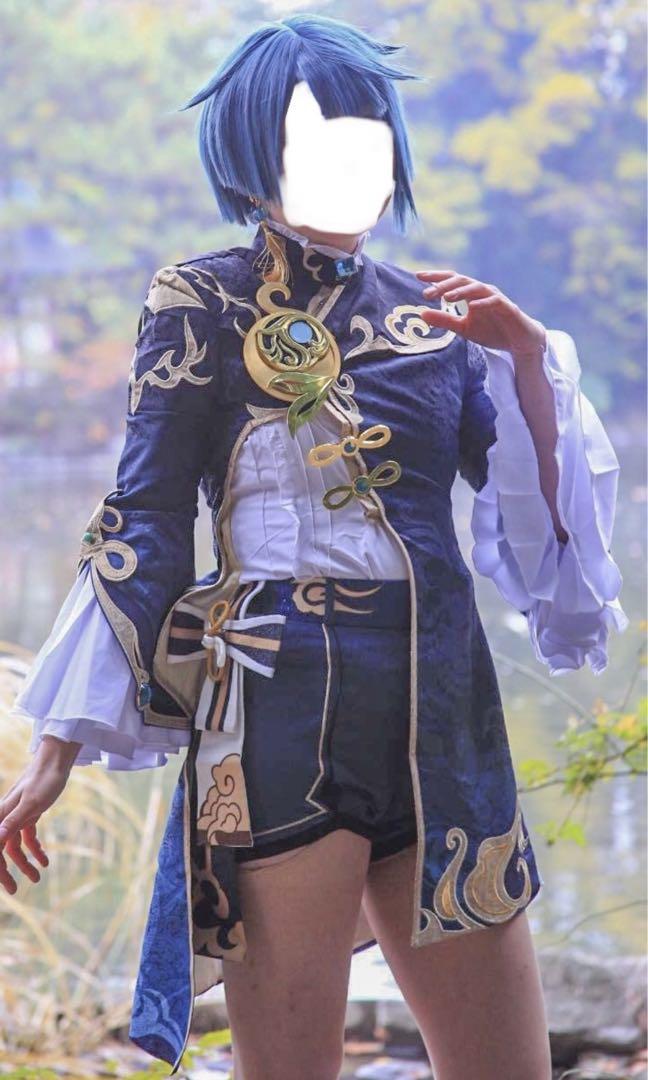 三分妄想製 原神 行秋 Mサイズ 衣装＆ウィッグセット