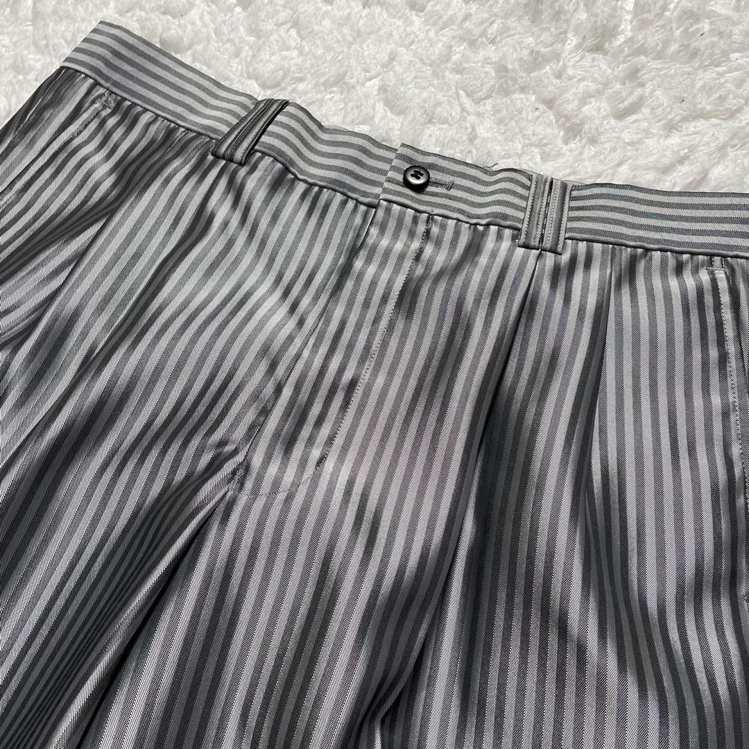 極美品✨SAINT-HOMME ストライプ スーツ LLサイズ シルバー