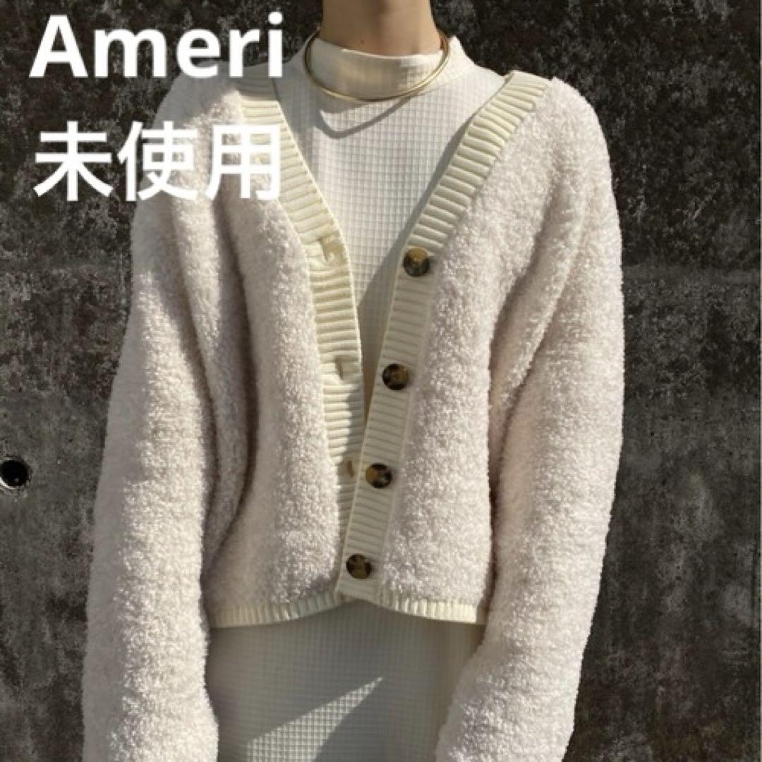 未使用★Ameri★ BOA CROPPED KNIT CARDIGAN★完売★