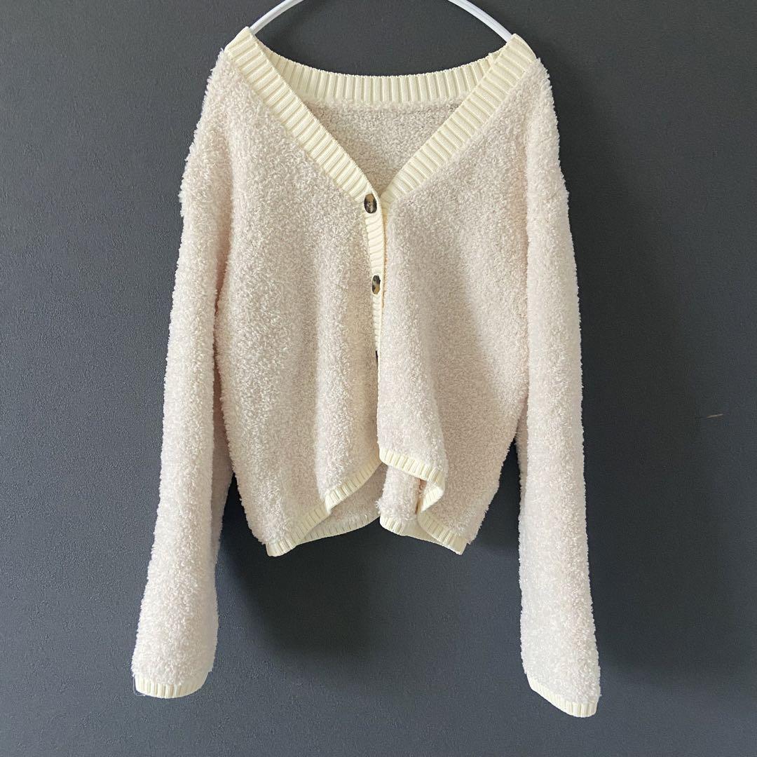 未使用★Ameri★ BOA CROPPED KNIT CARDIGAN★完売★