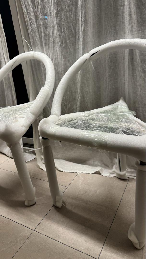 【新品・未使用】Triangolo Chair ダイニングチェア 椅子　シルバー