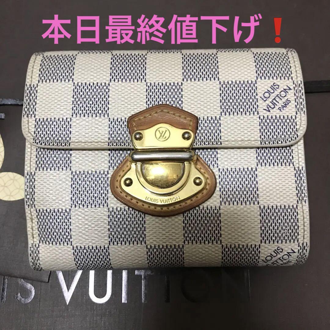 希少☆ ルイヴィトン ポルトフォイユジョイ コアラ 3つ折り財布 ダミエアズール