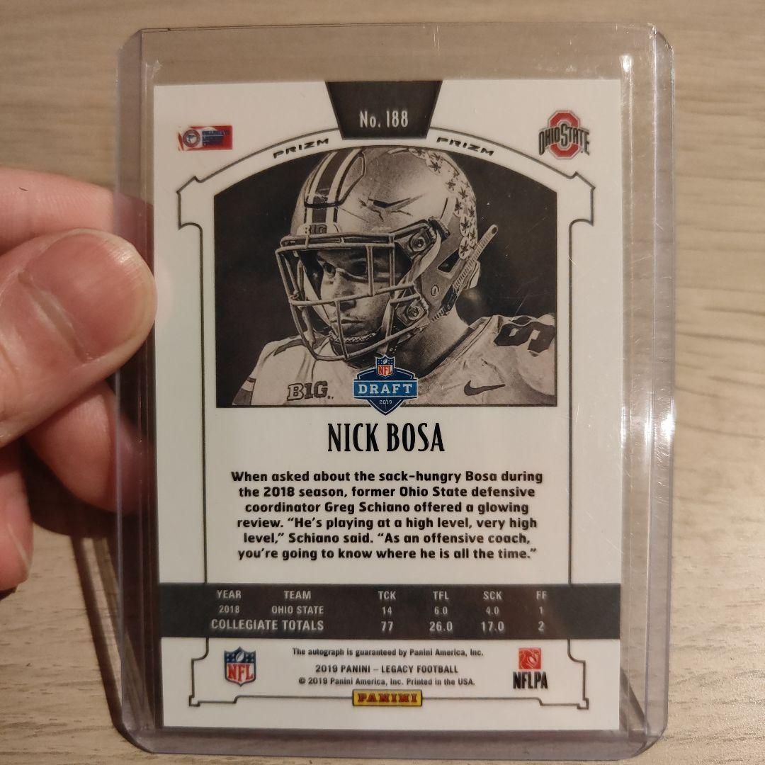 Nick Bosa rc auto nfl カード panini♥に近い YUZUMIYA_COM