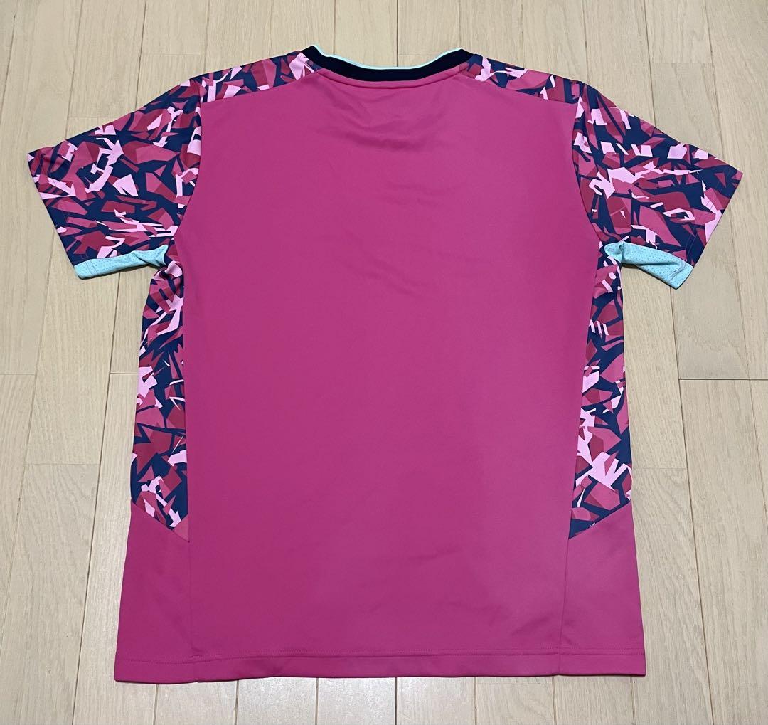 日本代表YONEX メンズ ゲームシャツ O ベリーピンク