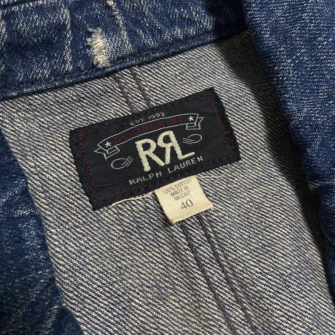 RRL ダブルアールエル デニムジャケット 開襟 vintage Y293