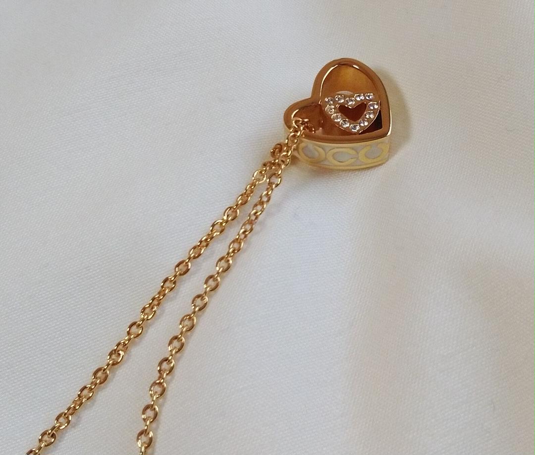 COACH ハートモチーフ 美品✨ 5VfU3-m96267201016 コーチ ネックレス 爆買い格安