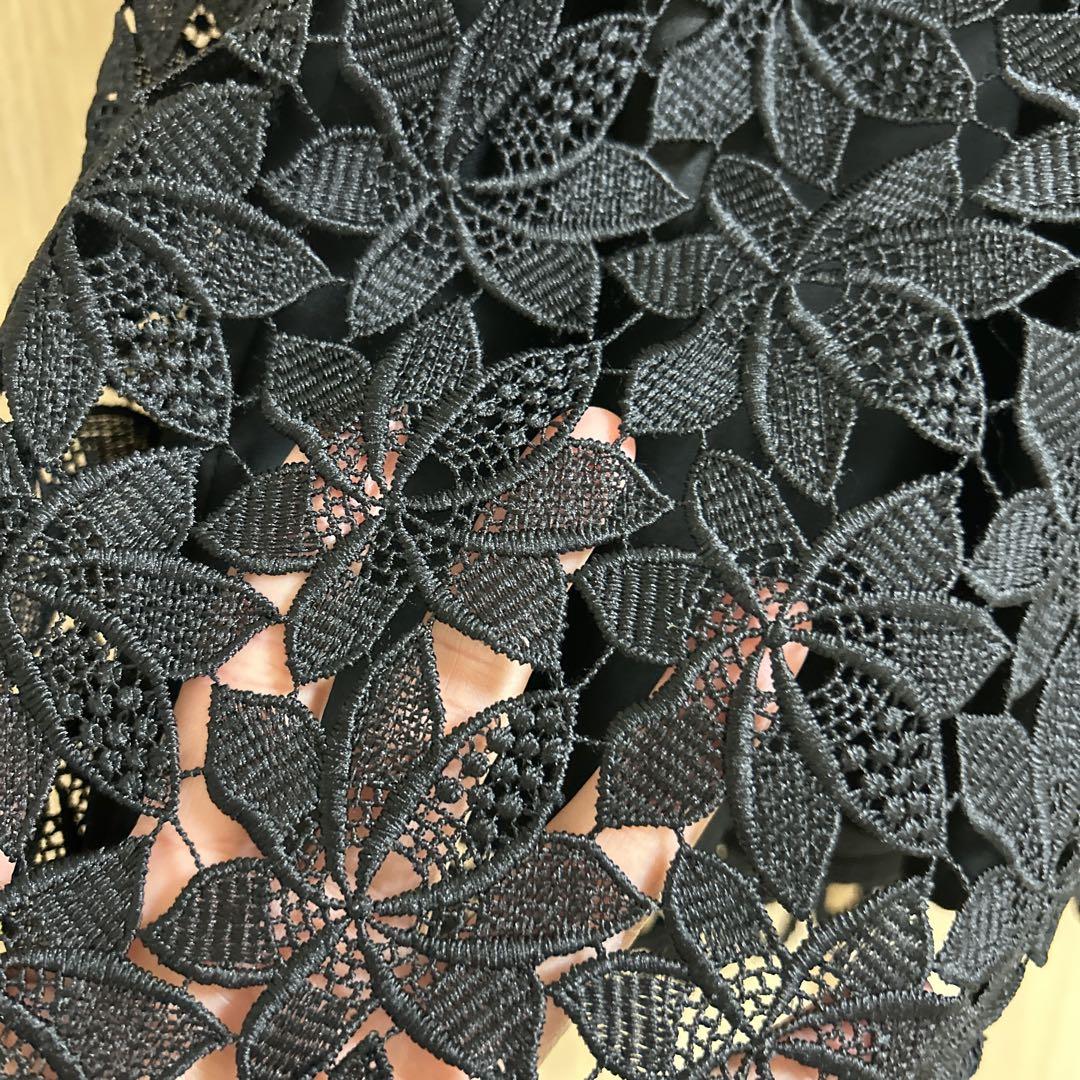 美品katespade黒のレースワンピースサイズ2