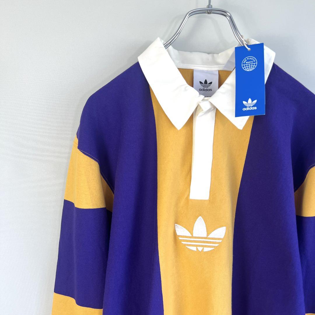 ☆レア柄 ラガーシャツ adidas Originals ビンテージ ゆるだぼ
