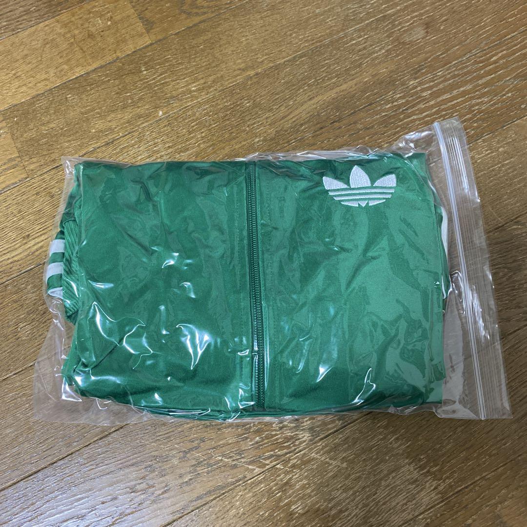 adidas グリーン ジャージジャケット トラックジャケット S