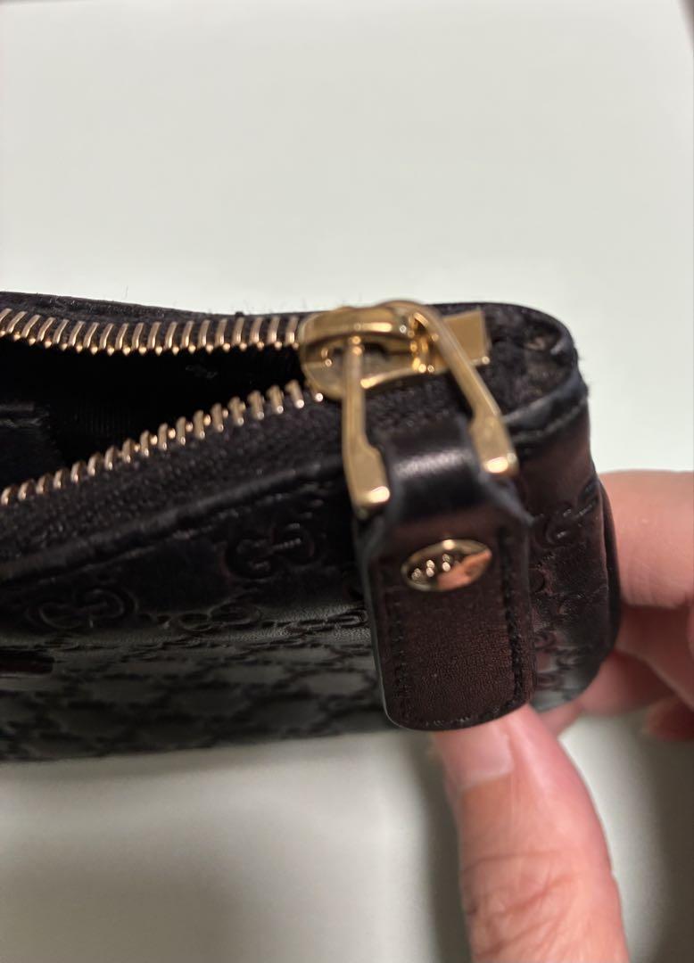 GUCCI ブラックレザー コインケース
