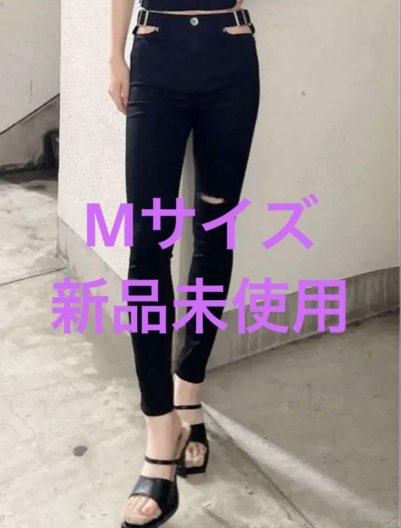 GYDA 新品未使用 H/Wサイドベルトデザインスキニーデニム
