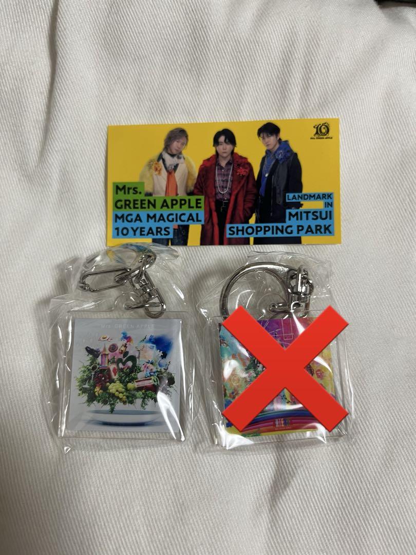アクリルキーホルダー　ミセスグリーンアップル　カプセルトイ ラゾーナ LANDMARK IN MITSUI SHOPPING PARK
