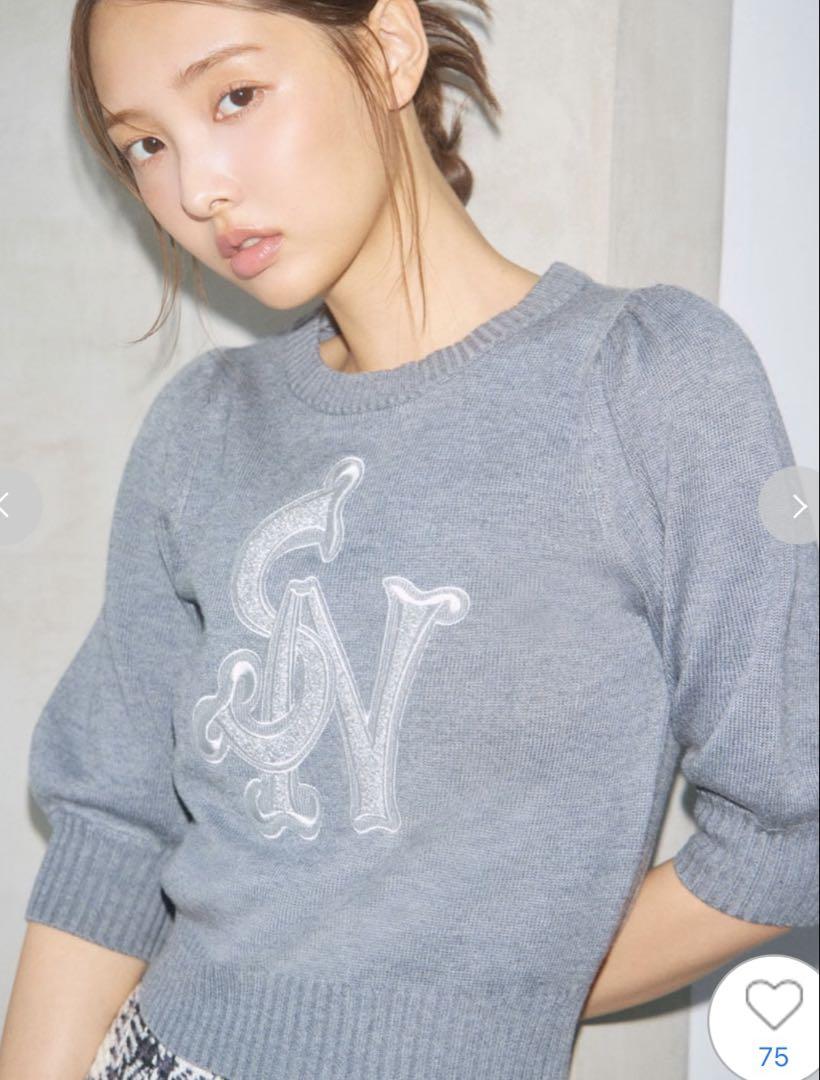 新品　snidel ロゴニットプルオーバー