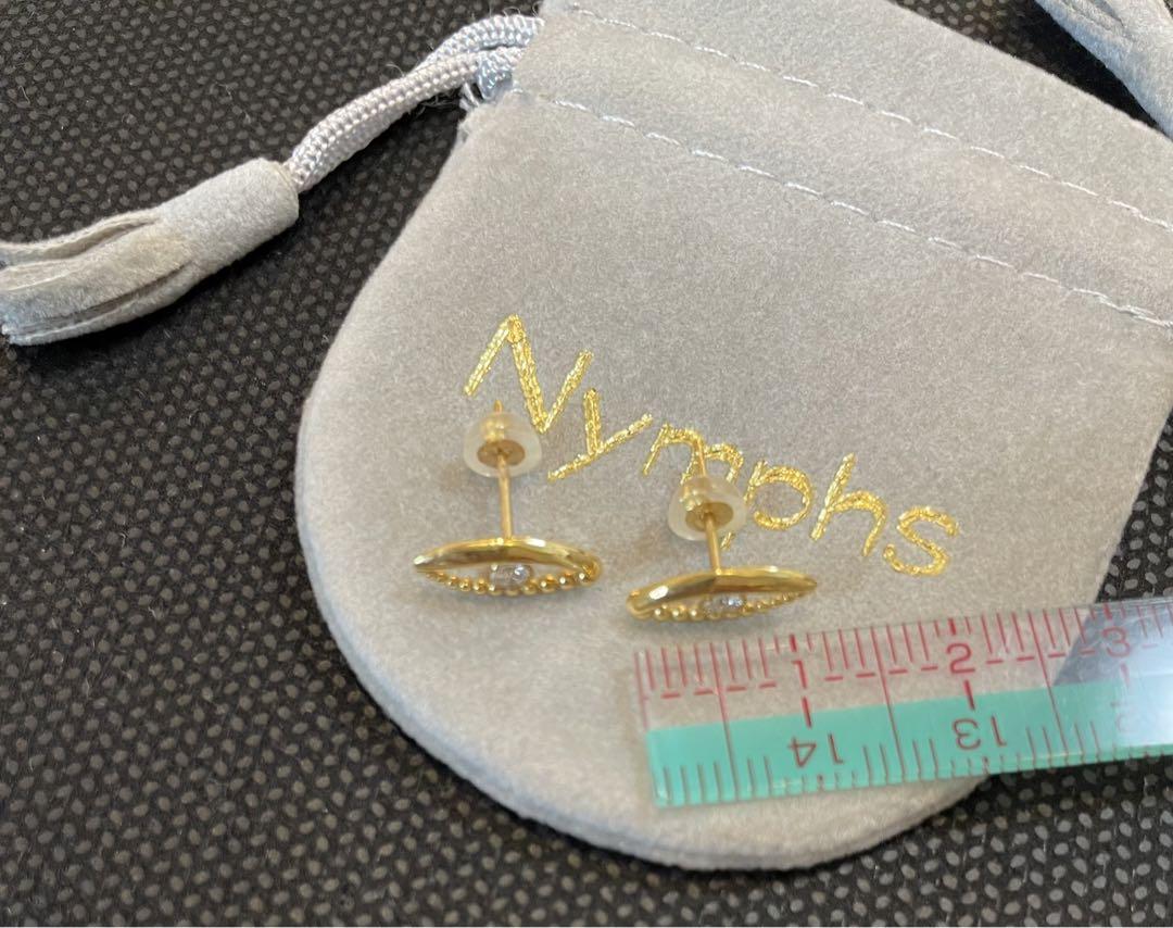 Nymphs ニンフス【定価180,000円】K18  ダイヤ　ピアス